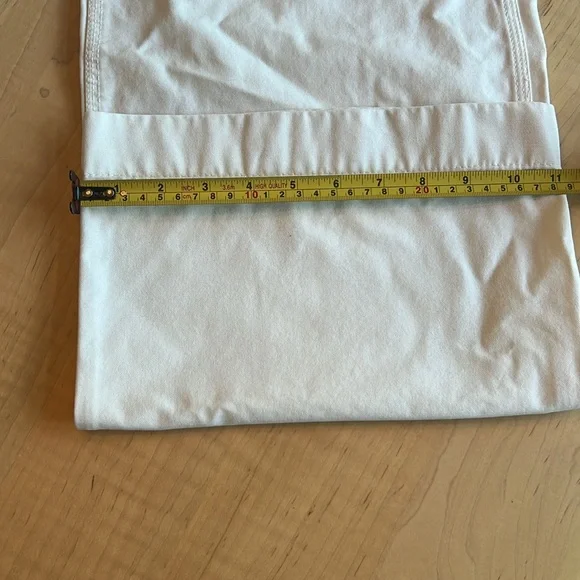 BUCK MASON High Waisted Wide Leg Twill Denim White Jean Pant - Picture 8 of 14